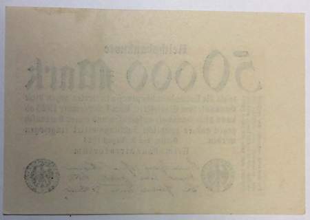 Банкнота 50 000 марок 1923 года - Веймарская Республика