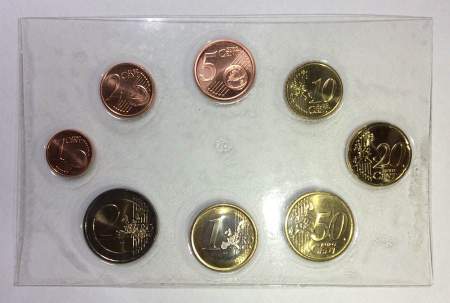 Годовой набор монет Евро Ирландия 2005, 8 монет