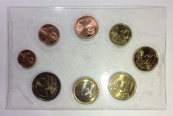 Годовой набор монет Евро Ирландия 2005, 8 монет