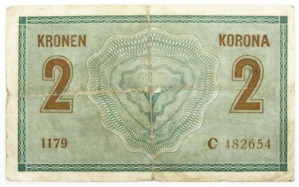 Банкнота 2 кроны 1914 года Австрия Банкнота 2 кроны 1914 года Австрия