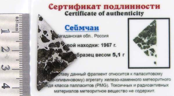 Спил метеорита Сеймчан арт 38 Спил метеорита Сеймчан арт 38
