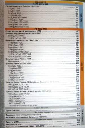 Каталог банкнот СССР и России 1917-2026 гг.