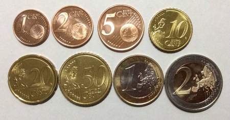 Годовой набор монет Евро Испания 2000