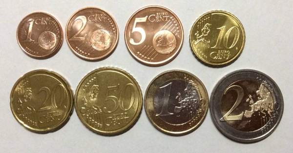 Годовой набор монет Евро Испания 2000