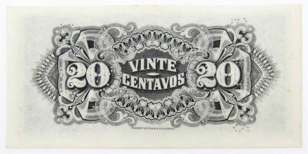 Банкнота 20 сентаво 1933 года Мозамбик