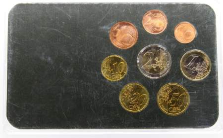 Набор монет Евро Австрия 2002-2005 годов