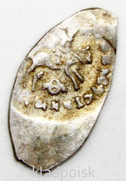 Денга Псковская Василий III (чешуя), серебро, Арт 2 Денга Псковская Василий III (чешуя), серебро, Арт 2