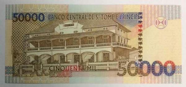 Банкнота Сан-Томе и Принсипи 50000 добр 1996 года