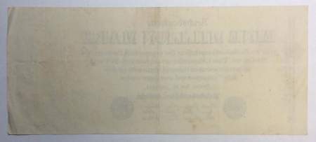 Банкнота 1 миллион марок 1923 года - Веймарская Республика