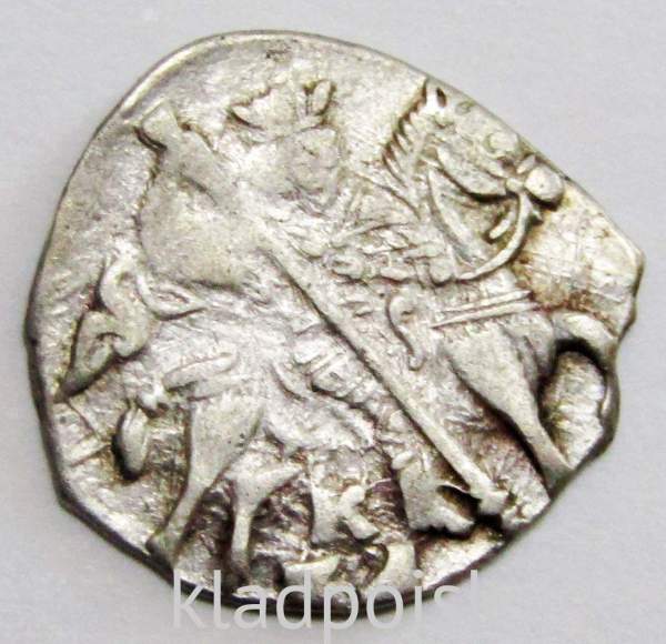 Копейка (чешуя) серебро Иван IV Васильевич Грозный 1533-1584 гг., Новгородский денежный двор, К/ВА, КГ-87, арт 3 Копейка (чешуя) серебро Иван IV Васильевич Грозный 1533-1584 гг., Новгородский денежный двор, К/ВА, КГ-87, арт 3