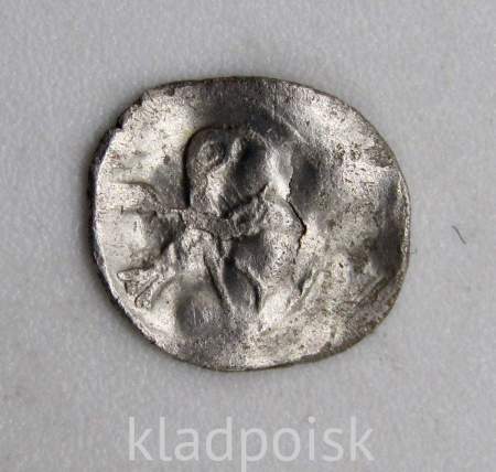 Полушка (1/4 копейки) серебро Иван IV Васильевич Грозный 1533-1584 гг. Тверь