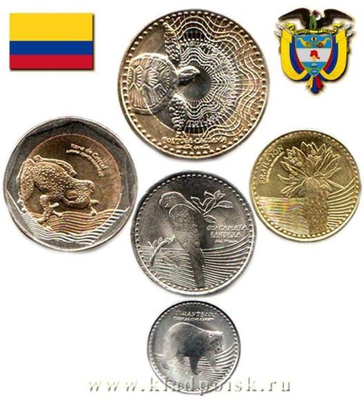 Набор монет Фауна и Флора Колумбия (2012)