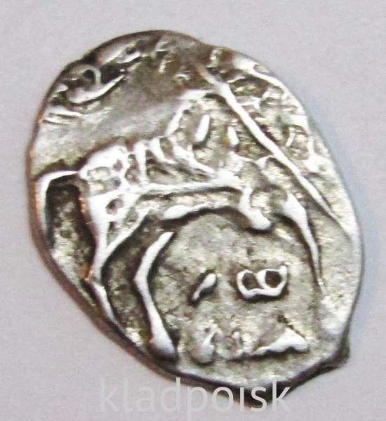 Копейка серебро Петр I Алексеевич (чешуя), совместное правление, Россия, Старый денежный двор