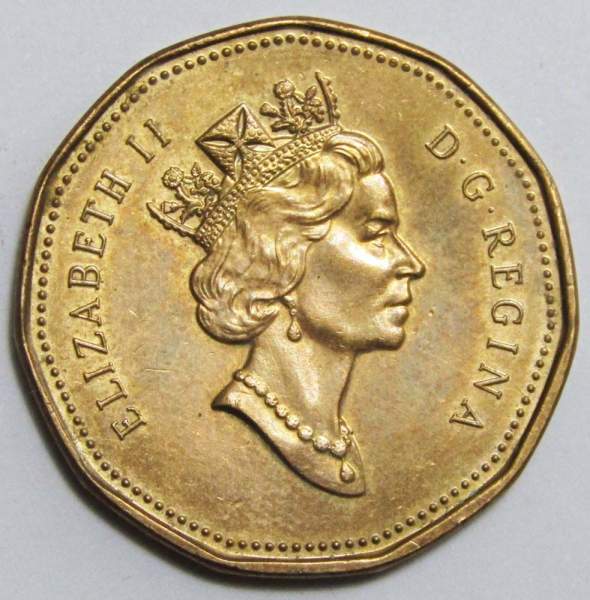 Монета 1 Доллар Канада 1990 года Монета 1 Доллар Канада 1990 года