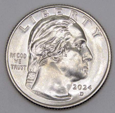 Монета 25 центов США Певица Селия Крус из серии «Американские женщины» (2024) D