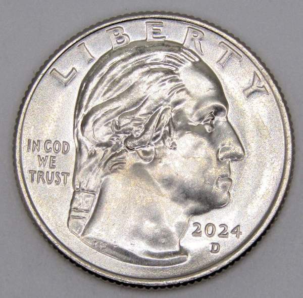 Монета 25 центов США Певица Селия Крус из серии «Американские женщины» (2024) D