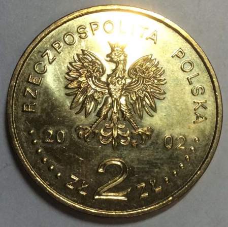 Монета 2 злотых Польша Бронислав Малиновский из серии Польские путешественники и исследователи, 2002