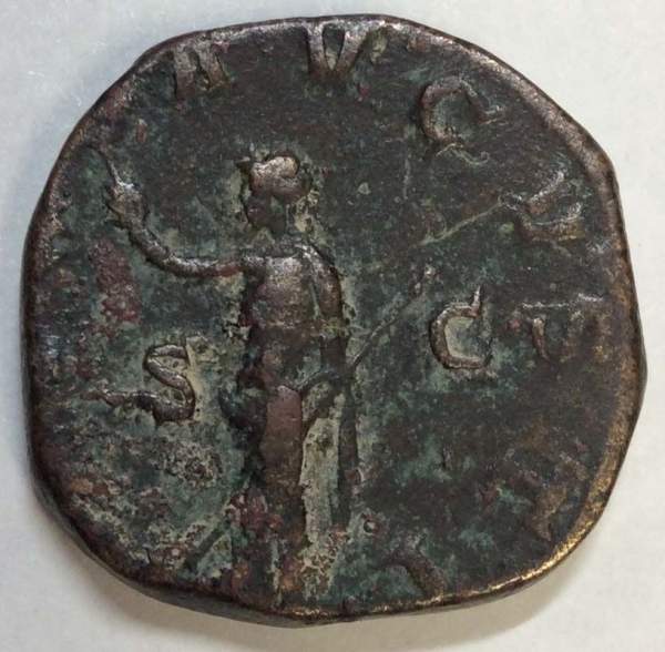Монета Сестерций Римская Империя Максимин Фракиец (235-238)