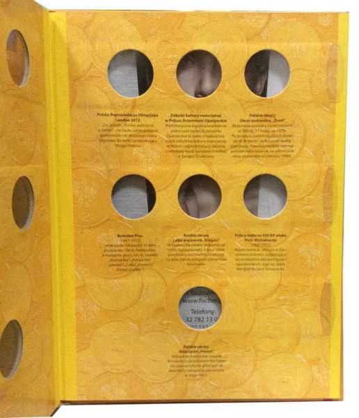 Альбом для памятных монет 2 злотых Польши 2012 г. Альбом для памятных монет 2 злотых Польши 2012 г.