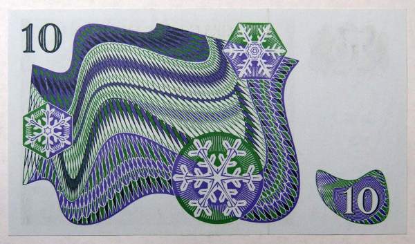 Банкнота 10 крон 1990 года Швеция