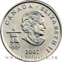 Монета  25 центов Канада, Олимпиада 2010 год Ванкувер - Биатлон