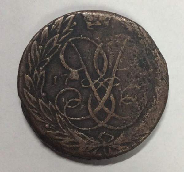 Монета 2 копейки 17** года, Российская Империя, Елизавета I