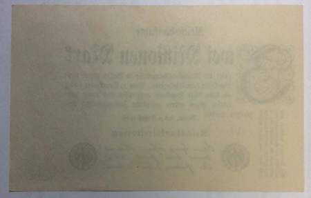 Банкнота 2 миллиона марок 1923 года - Веймарская Республика KM 104