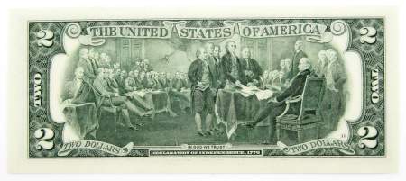 Банкнота 2 доллара США 2017 года, L - Сан-Франциско