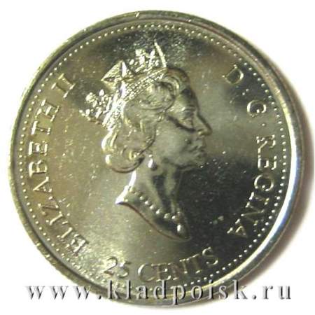 Монета  25 центов Канада, Миллениум 2000 – Сообщество