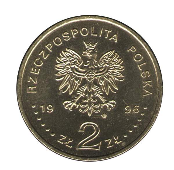 Монета 2 злотых Польша, серии «Короли и правители Польши» Зигмунт II Август, 1996