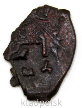 Копейка медь Алексей Михайлович (чешуя), Медный бунт, Москва, Новый монетный двор, арт 6