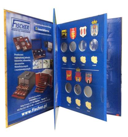 Альбом для монет 2 злотых Польши серии «Города Польши» 2009-2011 гг.