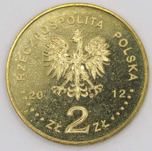 Монета 2 злотых Польша 2012 - 150 лет национальному музею в Варшаве