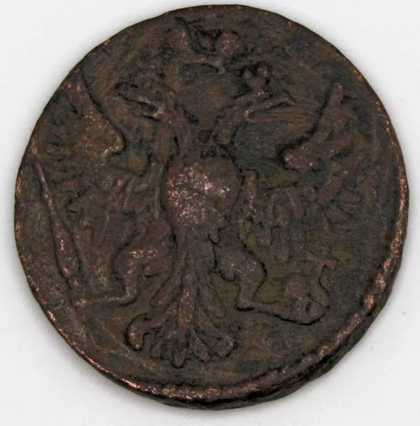 Монета 1 денга 1748 года, Российская Империя, Елизавета I, арт 2