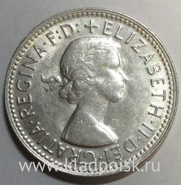 Монета 1 шиллинг 1959 года Австралия Монета 1 шиллинг 1959 года Австралия