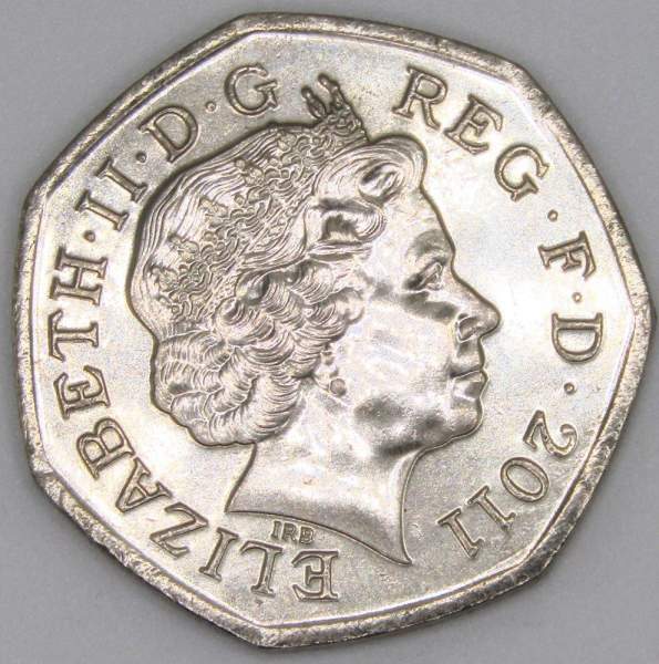 Памятная монета 50 пенсов 2011 года Фехтование - Олимпийские игры в Лондоне Памятная монета 50 пенсов 2011 года Фехтование - Олимпийские игры в Лондоне