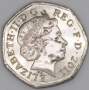 Памятная монета 50 пенсов 2011 года Фехтование - Олимпийские игры в Лондоне