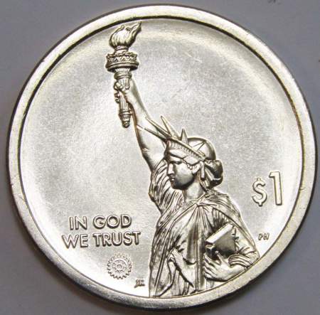 Монета 1 доллар США, Миссисипи, Первая трансплантация легких человеку (2023) P