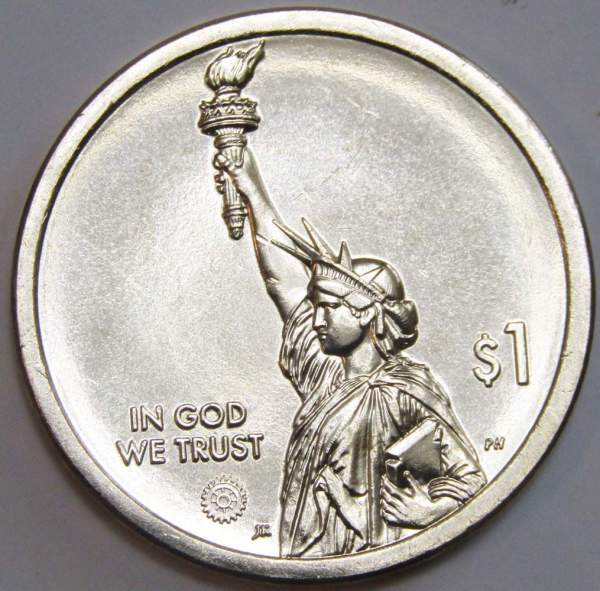 Монета 1 доллар США, Миссисипи, Первая трансплантация легких человеку (2023) D Монета 1 доллар США, Миссисипи, Первая трансплантация легких человеку (2023) D