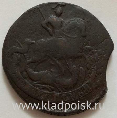 Монета 2 копейки 1759 года, Российская Империя, Елизавета I