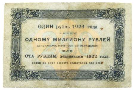Банкнота 250 рублей 1923 года
