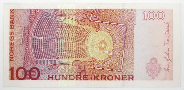 Банкнота 100 крон 2006 года Норвегия