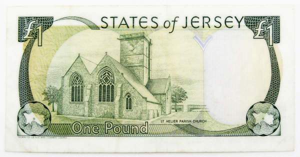 Банкнота 1 фунт 1993 года - Джерси Банкнота 1 фунт 1993 года - Джерси
