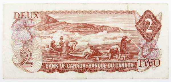 Банкнота 2 доллара 1974 Канада Банкнота 2 доллара 1974 Канада