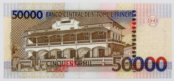Банкнота Сан-Томе и Принсипи 50000 добр 1996 года, арт 2