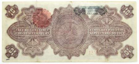 Банкнота 10 песо 1914 года Мексика Банкнота 10 песо 1914 года Мексика