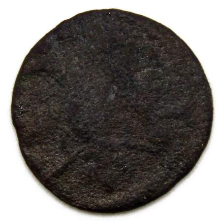 Монета 1 полушка Российской Империи 1720 года (Петр I), цифра 7 в обратную сторону Монета 1 полушка Российской Империи 1720 года (Петр I), цифра 7 в обратную сторону