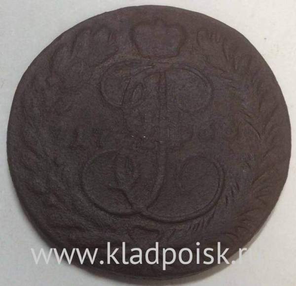 Монета 2 копейки Российской Империи 1763 Екатерина II Монета 2 копейки Российской Империи 1763 Екатерина II