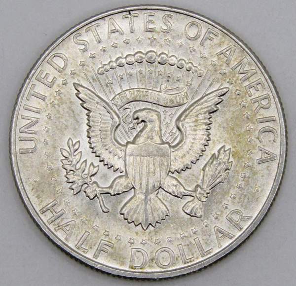 Монета 50 центов США «Кеннеди» 1968 года серебро 400 пробы, арт 5