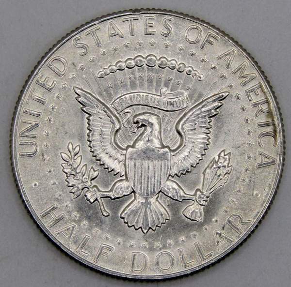 Монета 50 центов США «Кеннеди» 1969 года серебро 400 пробы, арт 5